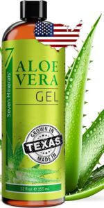 Seven Minerals Organic Aloe Vera Gel from freshly cut 100% Pure Aloe