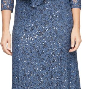 Alex Evenings Women's Long Lace Jacket Dress