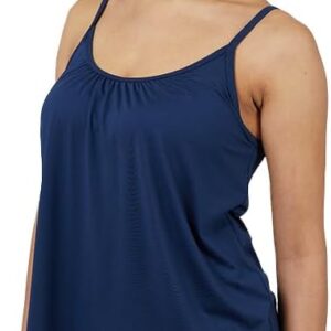 Women's Cool Flowy Bra Cami | with Built-in Cups | Relaxed Fit | Adjustable Spaghetti Strap
