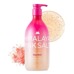 Body Wash - Exfoliating Body Scrub, Dead Sea Salt & Himalayan Pink Salt