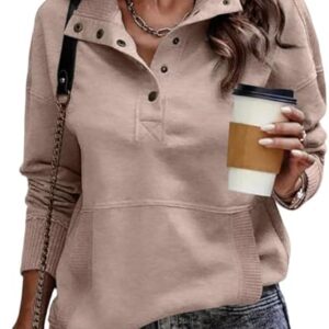 Womens Sweatshirt Casual Long Sleeve Lightweight Sweatshirts