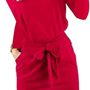 Women's Fall Bodycon Party Dress Casual Long Sleeve