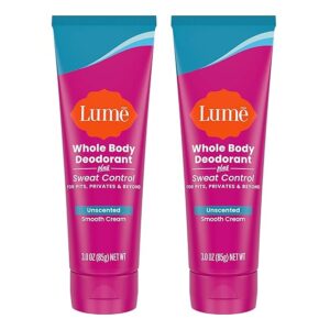 Lume Whole Body Deodorant Plus Sweat Control - Smooth Cream Tube
