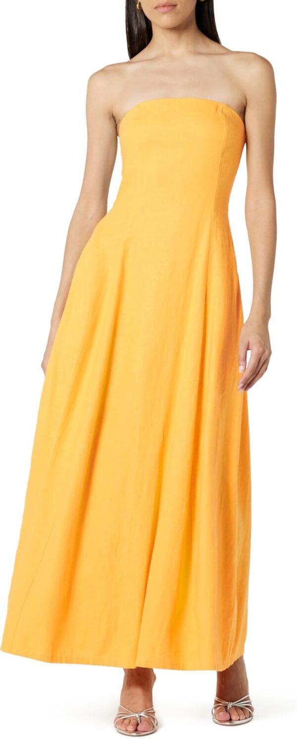 Women's Carlota Strapless Linen Maxi Dress