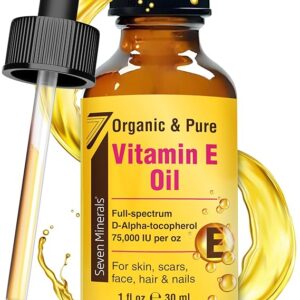 Seven Minerals NEW Ultra Pure Vitamin E Oil