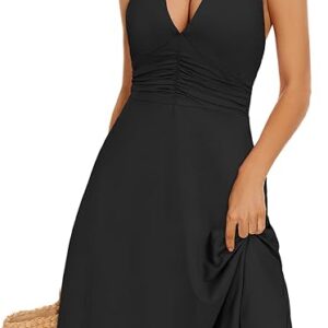 Women's Summer Sundress Sleeveless Halter Neck Spring 2025