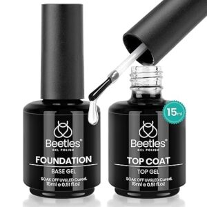 Shine Finish and Long Lasting, Soak Off LED Nail Lamp Gel Base Top Coat Finish Nail Art Design Manicure Gifts for Women