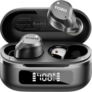 Hybrid Active Noise Cancelling Wireless Earbuds, 6 Mics ENC Clear Call, IPX8 Waterproof, in Ear Bluetooth 5.3