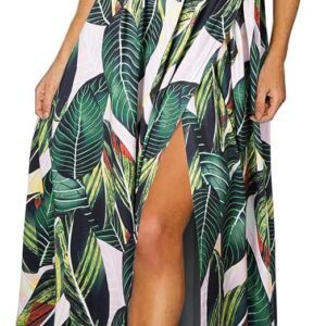 Women Summer 2025 Maxi Dress Vacation Floral Spaghetti Strap Spring Casual