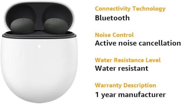 Google Pixel Buds Pro 2 - Wireless Earbuds with Active Noise Cancellation – Bluetooth Headphones - Hazel - Image 5
