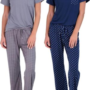 Women's Pajama Set - Choose from Short Sleeve with Pocket