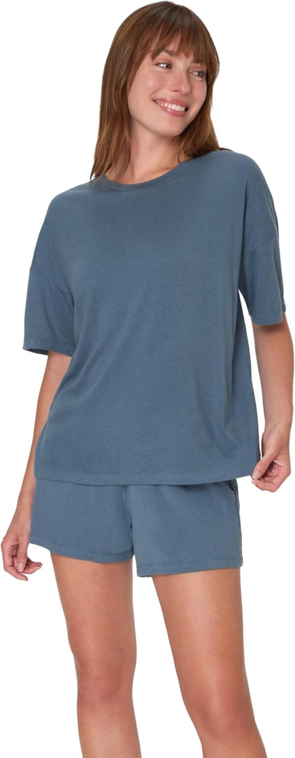 Women's Originals SuperSoft Comfywear 2 Piece Lounge Boxy T-Shirt & Sleep Shorts Loungewear Set