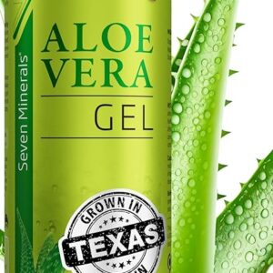 Seven Minerals Organic Aloe Vera Gel from freshly cut 100% Pure Aloe