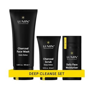 Men's skincare kit, Includes: Charcoal Face Wash Daily Detox, .Amazon Discounts DEALS