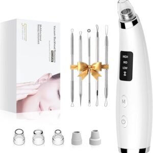 Facial Pore Blackhead Remover Vacuum - Face Cleaner and Blackhead Extractor with 3 Adjustable