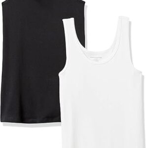 Amazon Essentials Women's Slim-Fit Tank, Pack of 2