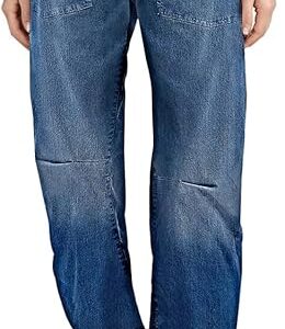 Womens Baggy Barrel Jeans High Waisted