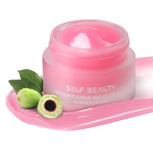 SelfBeauty Lip Mask - Kakadu Plum, Vegan Lip Balm, Daily Lip Moisturizer