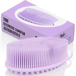 Dual-Sided Exfoliator for Men & Women, Gentle Loofah Alternative